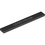 Tile 1 x 8 with 'LEGO® House' Print (4162pr0036)