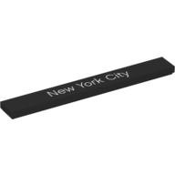 Tile 1 x 8 with 'New York City' print (4162pr0045)