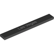Tile 1 x 8 with 'Las Vegas' Print (4162pr0057)