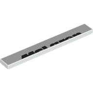 Tile 1 x 8 with Half 'MCLAREN' print (4162pr0109)