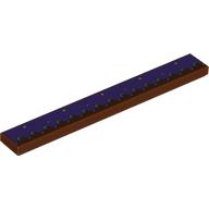 Tile 1 x 8 with Scalloped Dark Purple Rug print (4162pr0116)
