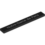 Tile 1 x 8 with 'Notre-Dame de Paris' print (4162pr9983)
