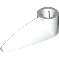 Technic Tooth 1 x 3 with Axle Hole [Rounded Underside] (41669)