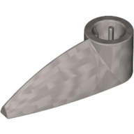 Technic Tooth 1 x 3 with Axle Hole [Rounded Underside] (41669)