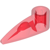 Technic Tooth 1 x 3 with Axle Hole [Rounded Underside] (41669)