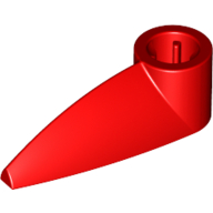 Technic Tooth 1 x 3 with Axle Hole [Rounded Underside] (41669)