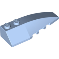 Wedge Curved 6 x 2 Right, Inner Ridges (41747)