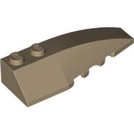 Wedge Curved 6 x 2 Right, Inner Ridges (41747)