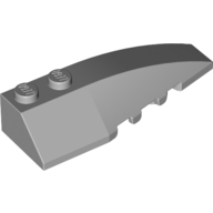 Wedge Curved 6 x 2 Right, Inner Ridges (41747)
