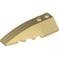 Wedge Curved 6 x 2 Left, Inner Ridges (41748)