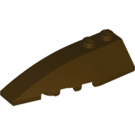 Wedge Curved 6 x 2 Left, Inner Ridges (41748)
