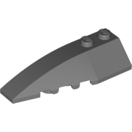 Wedge Curved 6 x 2 Left, Inner Ridges (41748)
