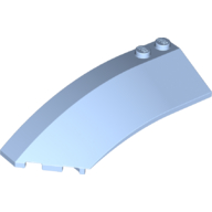 Wedge Curved 8 x 3 x 2 Open Left (41750)