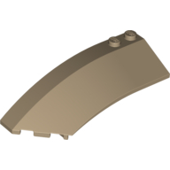 Wedge Curved 8 x 3 x 2 Open Left (41750)