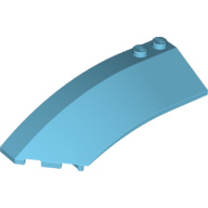 Wedge Curved 8 x 3 x 2 Open Left (41750)