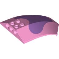 Windscreen 8 x 6 x 2 Curved with Medium Lavender Splotch print (41751pr0010)