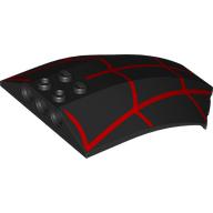 Windscreen 8 x 6 x 2 Curved with Red Webbing print (41751pr0011)