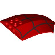 Windscreen 8 x 6 x 2 Curved with Spider-Man Webs print (41751pr9998)