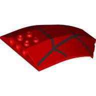 Windscreen 8 x 6 x 2 Curved with Black Lines (Webbing) Print (41751pr9999)