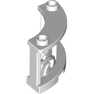 Fence Decorative 3 x 3 x 2 Quarter Round with 2 Studs (41823)