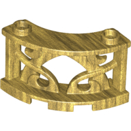 Fence Decorative 3 x 3 x 2 Quarter Round with 2 Studs (41823)