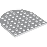 Plate 8 x 8 with Rounded End (41948)