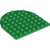 Plate 8 x 8 with Rounded End (41948)