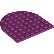 Plate 8 x 8 with Rounded End (41948)