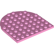 Plate 8 x 8 with Rounded End (41948)