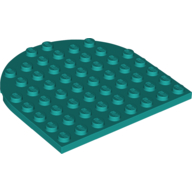 Plate 8 x 8 with Rounded End (41948)