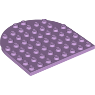 Plate 8 x 8 with Rounded End (41948)