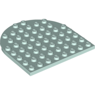 Plate 8 x 8 with Rounded End (41948)