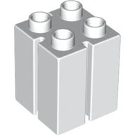 Duplo Brick 2 x 2 x 2 with Vertical Grooves (41978)