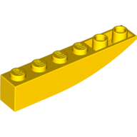 Brick Curved 6 x 1 Inverted (42023)
