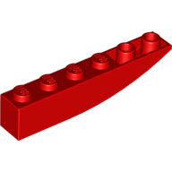 Brick Curved 6 x 1 Inverted (42023)