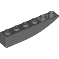 Brick Curved 6 x 1 Inverted (42023)