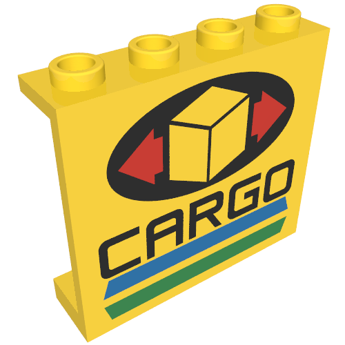 Panel 1 x 4 x 3 with Cargo Print [6330] (4215bpr0006)