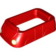 Duplo Car Body 4 x 8 with White/Yellow Headlights print (4281pr0001)