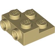 Plate Special 2 x 2 x 2/3 with Two Studs On Side and Two Raised - Updated Version (4304)