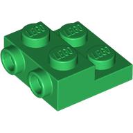 Plate Special 2 x 2 x 2/3 with Two Studs On Side and Two Raised - Updated Version (4304)