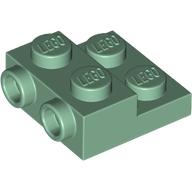 Plate Special 2 x 2 x 2/3 with Two Studs On Side and Two Raised - Updated Version (4304)