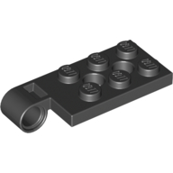 Hinge Plate 2 x 4 with Pin Hole with 2 Holes - Top (43045)