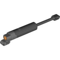 Technic Linear Actuator with Dark Bluish Gray Ends [Black Version] (43097)