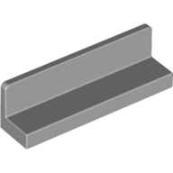 Panel 1 x 4 x 1 with Rounded Corners [Thick Wall] (43337)