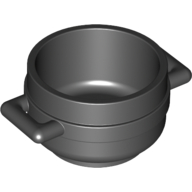 Equipment Pot / Cauldron 3 x 3 x 1 & 3/4 with Handles (4341)