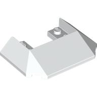 Wedge Sloped 45° 6 x 4 Double / 33°, 9 Bottom Tubes [Train Roof] (4365)
