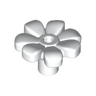 Plant, Flower, Minifig Accessory with 7 Thick Petals and Pin, Center Ring (4367)