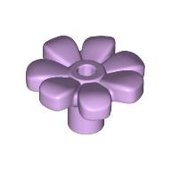 Plant, Flower, Minifig Accessory with 7 Thick Petals and Pin, Center Ring (4367)