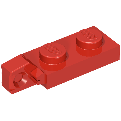 Hinge Plate 1 x 2 Locking with 1 Finger On End, without Groove (44301b)