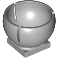 Cylinder Hemisphere 2 x 2 Ball Turret Socket Base (44358)